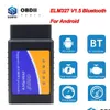 Czytniki kodu Skanuj narzędzia kodowe czytniki skanowania Elm 327 v1.5 Skaner Bluetooth OBD2 dla Androida ELM327 ODB2 Czytnik OBD 2 Diagnos samochodów DHXST