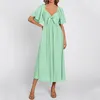 Vêtements ethniques Camisole Femme sans manches Camisole Pajamas Robe en tricot côtelé Aline Summer pour les femmes