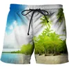 Herren -Shorts Herren Shorts Sea Nature Landschaft 3D Printed Short Pant Swimsuit Männer Schwimmen Stämme Strandkleidung coole Jungen Kinder Strand Sport Pantsvix8