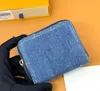 Denim Wallet Ladies Fashion Casual Designer Luxus Denim Victorine Zippy Wallet Key Beutel Coin Geldbörse Kreditkartenhalter Top Spiegel Qualität M82958 M82957 M82961 10a