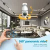 Cameras IP 5MP E27 Surveillance de l'ampoule 4x Caméra numérique Caméra WiFi Moniteur bébé