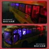 1/30 Rc Bus Electric Remote Control Car with Light Tour Bus School City Model 27Mhz Radio Controlled Machine Toys for Boys Kids 240508