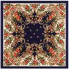 Écharbes CM Bohemia Paisley Style Winter Square écharpe Luxury Brand de luxe Femmes Femmes Nouveau design Swkerchief Swarves For Ladies Q240509