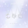 designer BaObAo design sterling silver aurora four leaf clover wreath necklace temperament niche fairy flower jewelry B0M6
