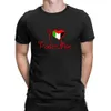 Женская футболка HX Palestine Flag футболка I Love Palestine Print Cotton Fut Fort Короткая серебряная рубашка Мужская суда прямая доставка Y240506