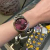 Kaiser Witwe Vivians gebrochene Eisblaue Uhr - neue Ume lila Frauen Drachenfrüchte kleine Gold Watchu84h