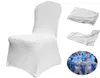 Vevor White Spandex Chair Cover 50stcs Stretch Polyester Slipcovers voor banket Dining Party Wedding Chair Covers 2202189328195