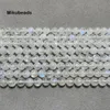 Großhandel natürliche 6-6,5 mm AAAA Rainbow Moonstone Glatte runde losen Perlen zum Herstellen von Schmuck DIY Halskette Strand Mikubeads 240510