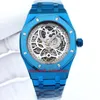 K8F Luxury Watches K8 41mm 26513 Tous les bracelets en acier en acier inoxydable Blue Automatic Mens Watch Cador