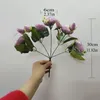 Decoratieve bloemen Kunstmatige bloemroze roze roos boeket 5 Big Head 4 Small Bud Bride Wedding Fake Peony Party Home Room Decoratietafel