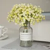 Fiori decorativi Gypsopila artificiale Bisth's Breath Flower Plastic Plasticy Floral Bouquet per arredamento per la casa per feste di nozze