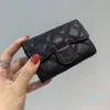 Projektantki- Bags dla kobiet klasyczny krótki portfel mody torebka torebka zamek błyskawiczne pikowane skórzane portfele 282W