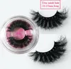 25MM long mink lashes 3D Mink Hair False Eyelashes Crisscross Wispy Cross Fluffy 22mm25mm Lashes Extension Handmade Eye Makeup T1825556