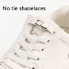 Shoe Parts Elastic Laces Sneakers Press Lock Shoelaces Without Ties 8MM Wide Flats No Tie Kids Adult Sports Running Shoelace