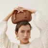 Abendtaschen Frauen Cowide Websen Handtasche Kuhleder Luxus Mode Einfache Kissenbeutel tragbare Schulterkreuzkörper Frauen