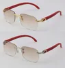 Fashion Mens T8100624 Lunettes de soleil en bois rouge Rivless Outdoor Design Classical Modèles Généraire Drive Man Femme Eyeglasse 18K Gold F4992847