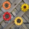YEAHOME - 9 Inch Metal Flower Art Decorations, Suower Yard Garden Hanging Wall Decor Kitchen, Bathroom, Bedroom, Set of 3 Handmade Gift for Home, Ind or