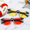 Okulary przeciwsłoneczne Fashion Cool Square vintage odcień Ocean Ocean Sun Słońce Hip Hop Shades 90s dla kobiet mężczyzn