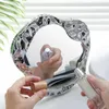 Compact spiegels vierkante onregelmatige dames handheld tafelblad spiegel grote verstelbare schoonheid en make-up Q240509