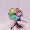 Färgpusseldekorativa lapelstift för ryggsäckbroscher för klädemaljstift märken Tillbehör gåvor till vänner