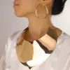 Liffly African Big Clar Choker Ожерелья для женщин круглые серьги заявление зрелые браслеты свадебная вечеринка дорожные украшения 240510