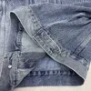 Men's Jackets Water-washed ripped Jean Jacket H240508
