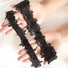 Feestbenodigdheden sexy mode lingerie bruiloft jarry riem bruid cosplay accessoires bowknot bloem kanten elastische poot ring bruids