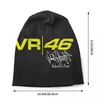 Basker rossi skallies beanies caps män kvinnor unisex hip hop vinter varm stickad hatt vuxen motorcykel racing motorhuven hattar