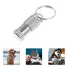 Colliers de chien 4 pcs Tags d'identification pour animaux de compagnie pour chats métal ouverts blancs mignons et chiens charmes en acier inoxydable