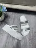 Klassische Plattform Sandal Sandal Gladiator Chunky Sandalen Verstellbare Schnalle-Knöchel-Strap-Slip auf Maultieren Denken Sie die Böden Slipper Vegetal Flats "Sommerschuhe Luxus Flip Flops"