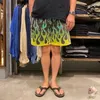 Shorts pour hommes streetwear cordon de flamme de flamme Couleur des hommes hommes