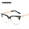 Designer de marque de mode Clear Sunglasses Femmes Hommes Optique Prescription Spectacles Frames Vintage Plain Glass Eyewear 256k