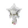 Partydekoration 100pcs 5 Zoll sternförmige Ballon moderne Mini Silber Dekoration für den Urlaub