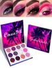 12 kleuren Bright Glitter oogschaduwpalet Natuurlijke hoge gepigmenteerde Paars Pink Make -up Kleurrijk Vibrant Make Up Pallets Kit 12 COL3460617