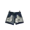 Corvonneurs de shorts pour femmes 24 Summer NOUVEAU PLOCKET POCKET REPLIPÉRÉ ENFORME, Tissu en jean Old Cut Lf7s