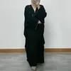 Этническая одежда Джалабия для женского рукава летучих мышей на Ближнем Востоке Дубай Скунд с горы на плюс плюс размером кардиган халат абая.