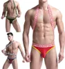 Hommes sexy string bodybuilding lutte singulet sautlet saut en combinaison bodySuit mâle un bodys one pièce gay5681398