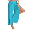 Women Wide Leg Pants Löst fitness Yoga Split byxor Mandala Open Comfort Gypsy Hippie Aladdin Harem 240428