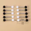 Anelli di capezzolo 10pcs 14g per la lingua acrilica piercing a valle del bilanciere nero anelli per la lingua in acciaio inossidabile geloso gioielli sexy per il corpo Y240510