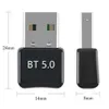 5.0 Adaptador Recepção USB Wireless Bluetooth Mouse Button Game Controller fone de ouvido transceptor de áudio