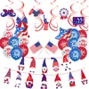 Dekoracja imprezy American Independence Day Balon Suit USA Dwarf Flag Spiral wisiorek