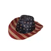 Western Cowboy Paille Chapeau masculin et femme voyage en plein air Chapeaux de protection solaire en gros