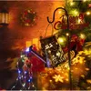 ソーラーライトアウトドアガーデンの装飾、水散水ランドスケープライト大きなハンギングウォーターフォールランタン、外の防水パティオ装飾完璧なガーデニングクリスマス