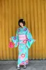 Дизайн этнической одежды Японский национальный кимоно женщины лето -зеленый