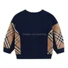 Pullover Autumn-Gewinner Jungen Plover Cotton Clothes Kinder Kleidung Top Stripe Fashion Sweatshirt Kostüme 2-7 Drop Lieferung Baby, mütterlicherseits Dhwzd