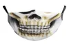 Skull Horror Design motif de masques imprimés sans filtre de 5 pièces Hygiène confortable de haute qualité Effet lavable Effectiv3044912
