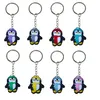 Клавичные шнурки пингвин пингвин ключей кейс -сети аксессуары для рюкзака для рюкзака и подарки подарка в день Святого Валентина Кольцо мальчики Cool Colorf Cha Ot9tf