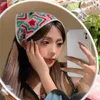 Клипсы для волос Bandana Hairscarf Head Prap Headmade Headwear Headsparfemparf Elegant красочные вязаные головные