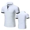 Polos pour hommes Polo Polo Business Casual Summer Summer à manches courtes Top Loose Fashion Q240509