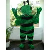 2024 Nuevo traje de mascota de abeja verde lindo traje de caricatura de alta calidad